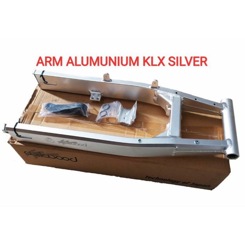SWING ARM ALUMUNIUM KLX 150 BLACK DAN SILVER WILWOOD/SWING ARM MOTOR TRILL MURAH/ARM KLX SUPERMOTO/A