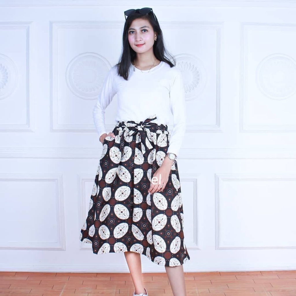 100% ORIGINAL TERMURAH ( COD ) BISA BAYAR DITEMPAT rok batik panjang wanita model payung opsi pendek Rok Batik Modern 2022 terbaru terlaris termurah