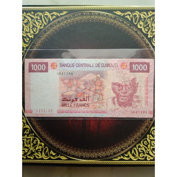 Djibouti 1000 Franc 2005 vf ada lubang