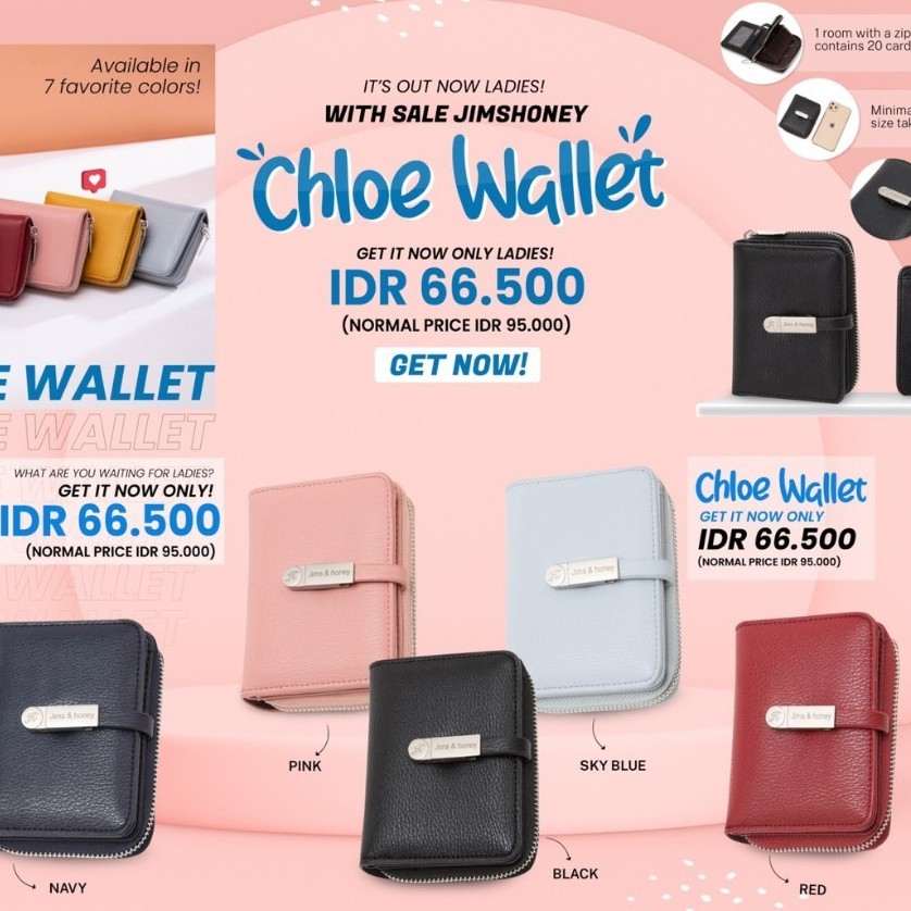 Chloe Wallet Jims Honey Dompet Wanita Jims Honey