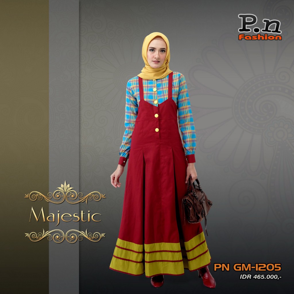 GAMIS PN FASHION PN 1205 Gamis Kekinian Stylist Busui