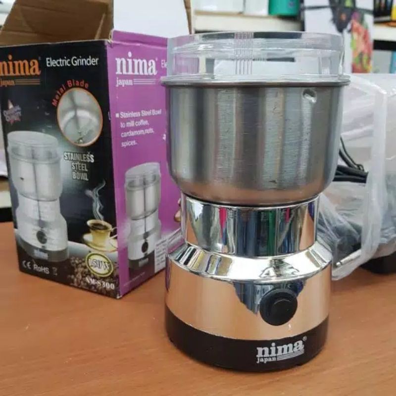 Penggiling Kopi Electric Coffee Grinder Blender Bumbu Dapur 150W - NM-8300 - Silver