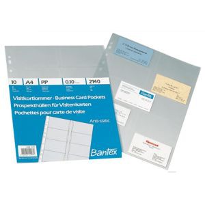 

Bantex Business Card Pocket A4 10 sheets - Ref.2140