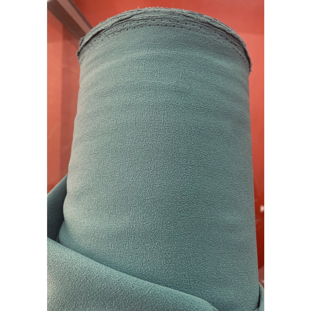 Kain DIAMOND CREPE / DIAMOND GEORGETTE murah-Hijau Wardah