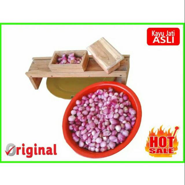 COD Pengiris Bawang Merah KAYU JATI ASLI
