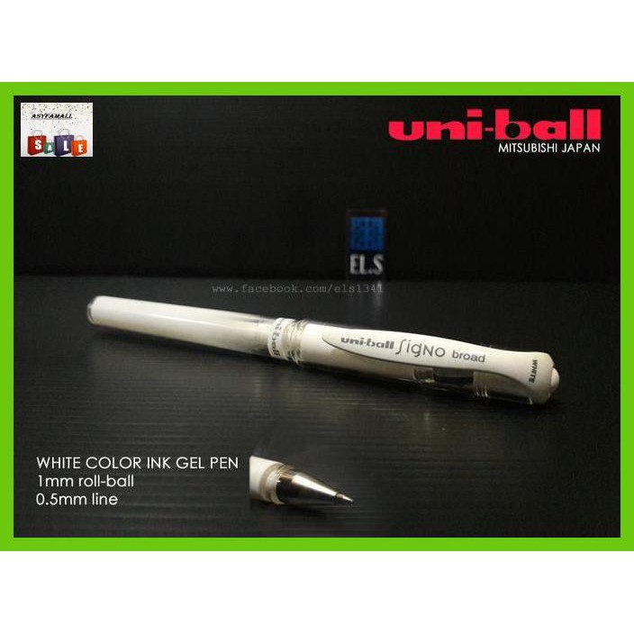 

Silutala- Uni-Ball Signo Broad Pen Gel White -Ori.
