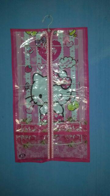 Rak Gantung Organizer Set 3in1 Rak Tas,sepatu,jilbab+hanger Besi Banner Karakter 1 Kg
