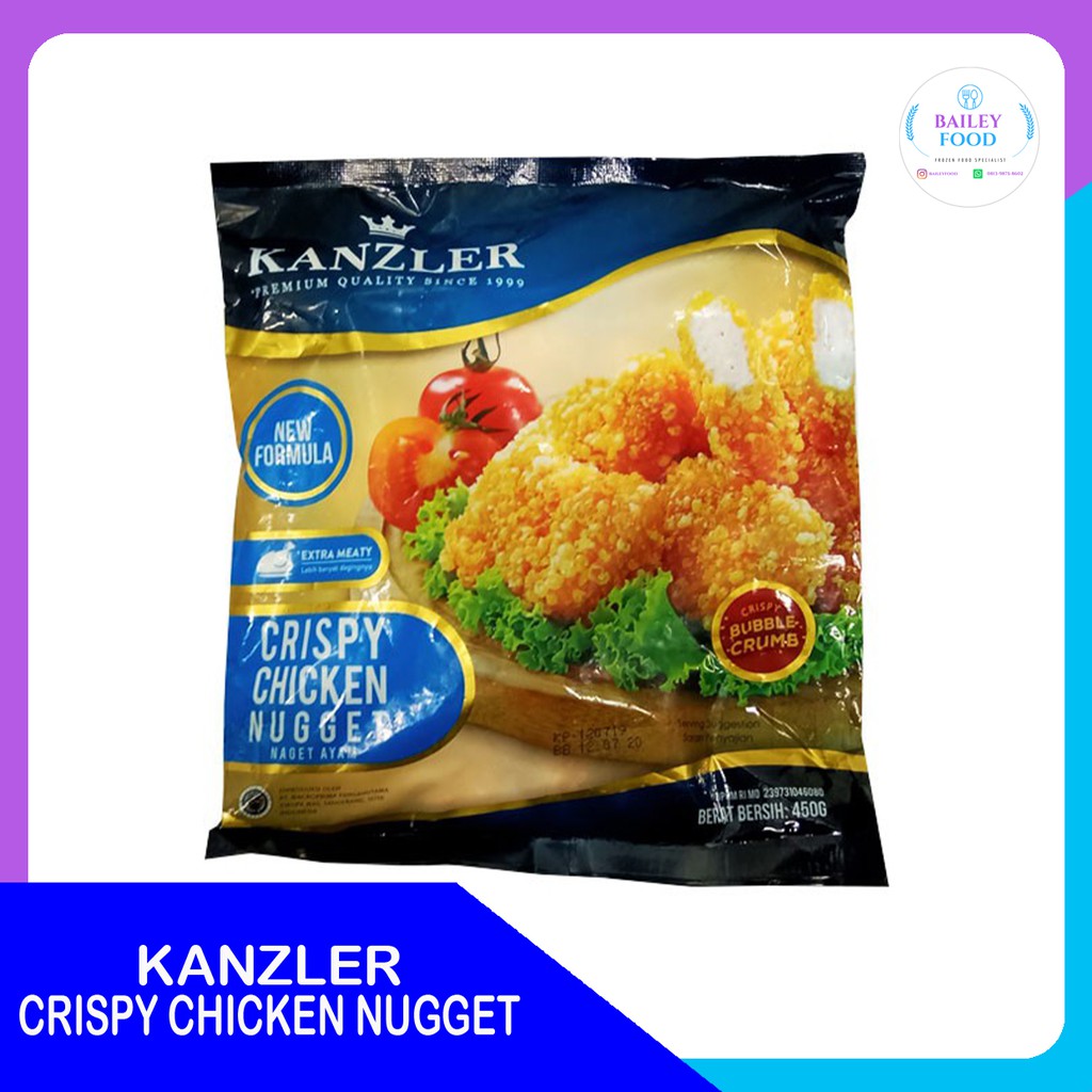 

KANZLER CRISPY CHICKEN NUGGET 450gr/Chicken Nugget Premium Kanzler