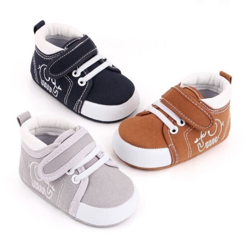 sepatu bayi laki-laki murah umur 0-12 bulan/sepatu baby prewalker cowok karakter gajah