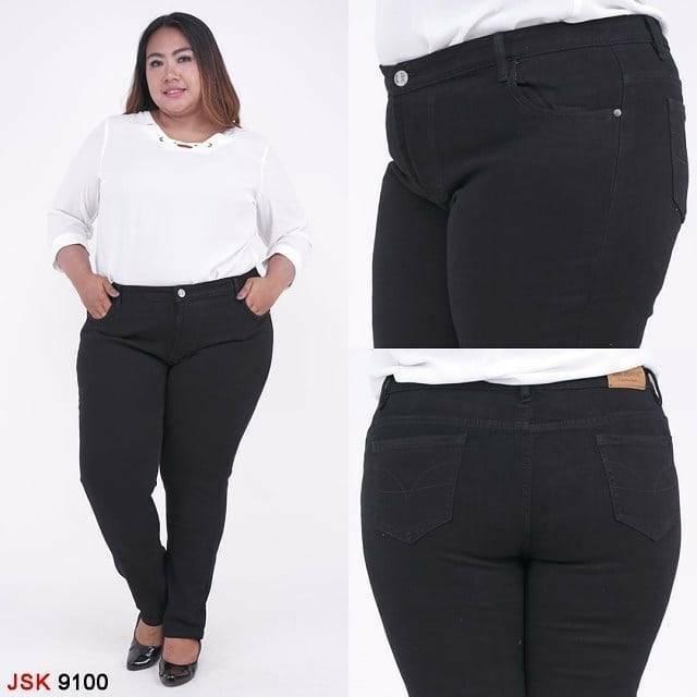 

9100 SUPER JUMBO JEANS PENSIL HITAM SIZE 39 40 41 42