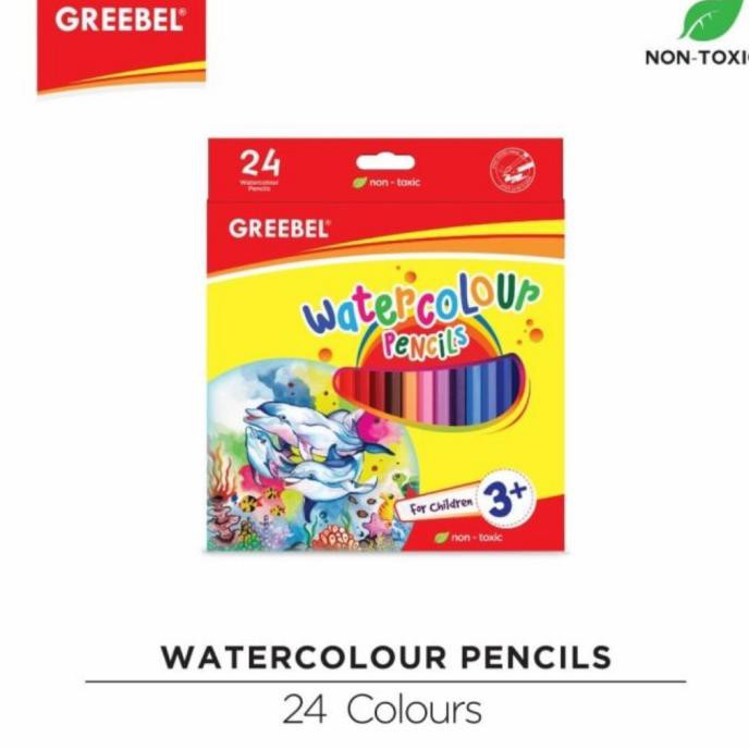 

(PERALATAN MENGGAMBAR) GREEBEL WATER COLOUR PENCILS 24 WARNA TERLARIS