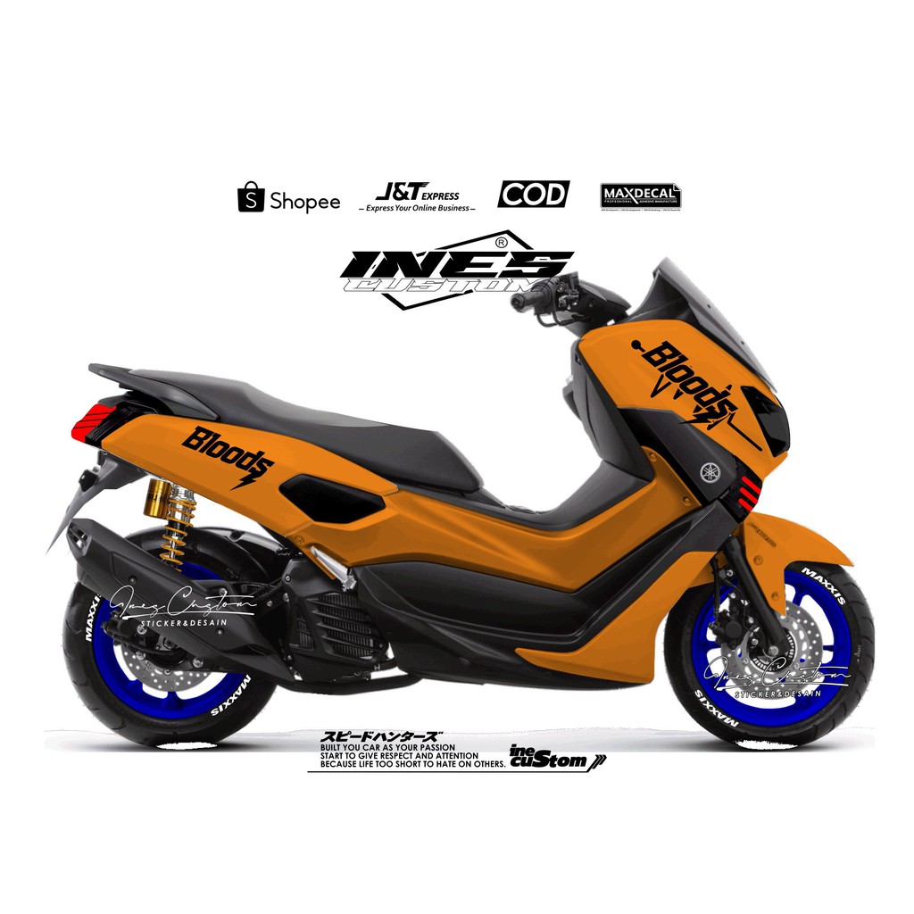 Striping cutting Nmax 2017 2021 Bloods