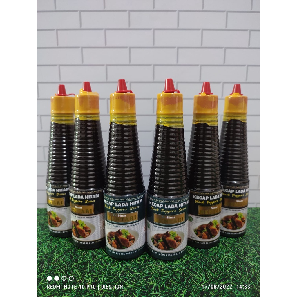Paket Hemat Kecap Lada Hitam Cap Sinar Mentari Isi 6 Botol 150mL [Halal]