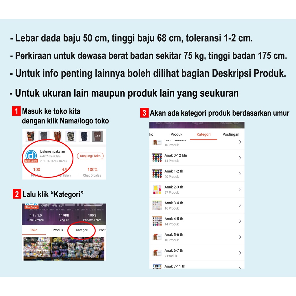 Baju Lengan Panjang Dewasa (Fit to BB 75 KG; Tinggi Badan 175 CM)