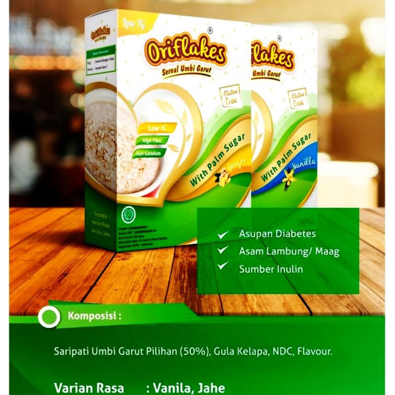 

Promo ORIFLAKES Low IG (350g) Rasa Jahe (Beli 2 gratis 1)