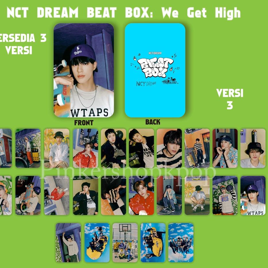 TRX3j3Ix--[P25-058] Photocard Double side NCT DREAM Beat Box We Get High 2 sisi Unofficial isi 25pcs