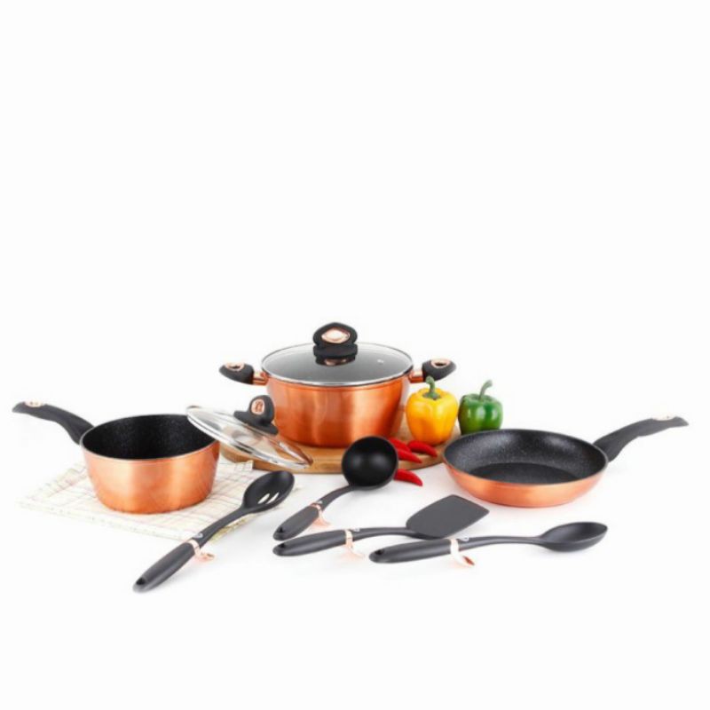 PANCI TEFLON SET COOKWARE MASTER CHEF FRY PAN SAUCE PAN