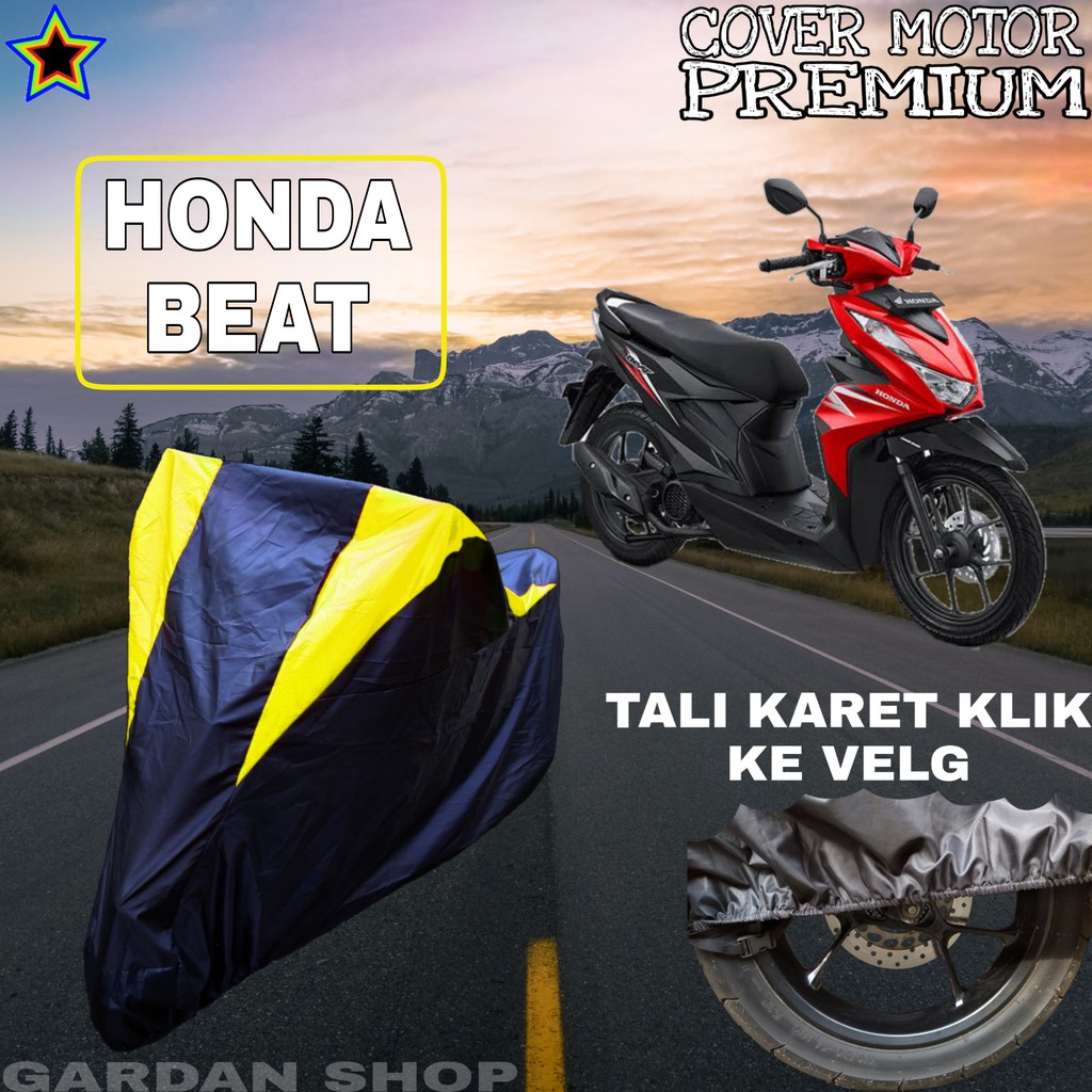 Sarung Motor HONDA BEAT Hitam Kuning Body Cover Penutup Pelindung Motor Honda Beat PREMIUM