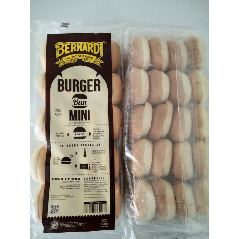 

Bernardi Buns Roti Burger Mini polos 20pcs 500gr