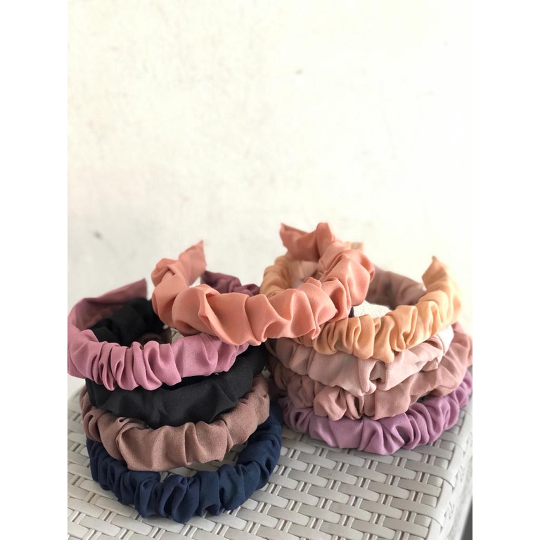 BANDO KERUT SCRUNCHIE HEADBAND FASHION KOREA