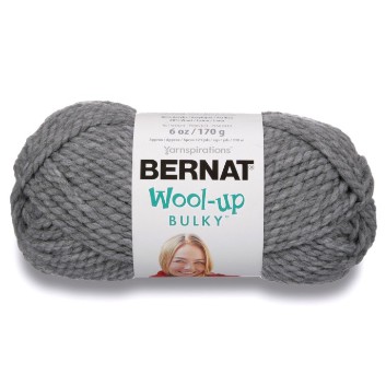 bernat wool up bulky light grey