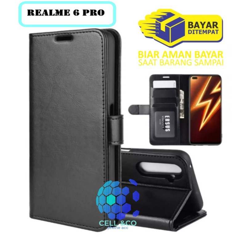 Flip cover REALME 6 PRO Flip case buka tutup kesing hp casing hp flip case leather wallet