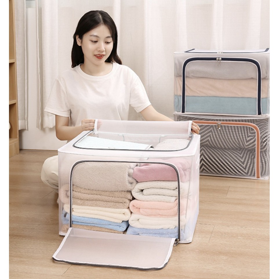 Storage Box 66L Multifungsi / Tempat Penyimpanan Mainan Baju Selimut Motif PREMIUM TO-015