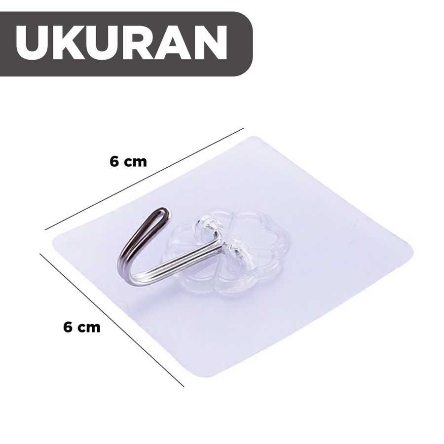 Hook Transparan | Gantungan Handuk Cuci Tangan | Gantungan Baju Dan Tas