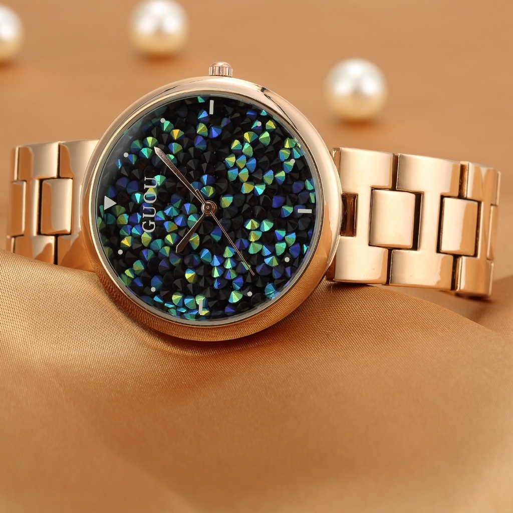 【Factory Outlet】【Gift box packaging】 Guou Watch Stainless Brand