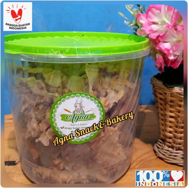 

Peyek Rempeyek Kacang toples 5L