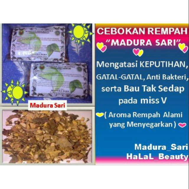 Cebokan rempah/gurah vagina/ramuan madura