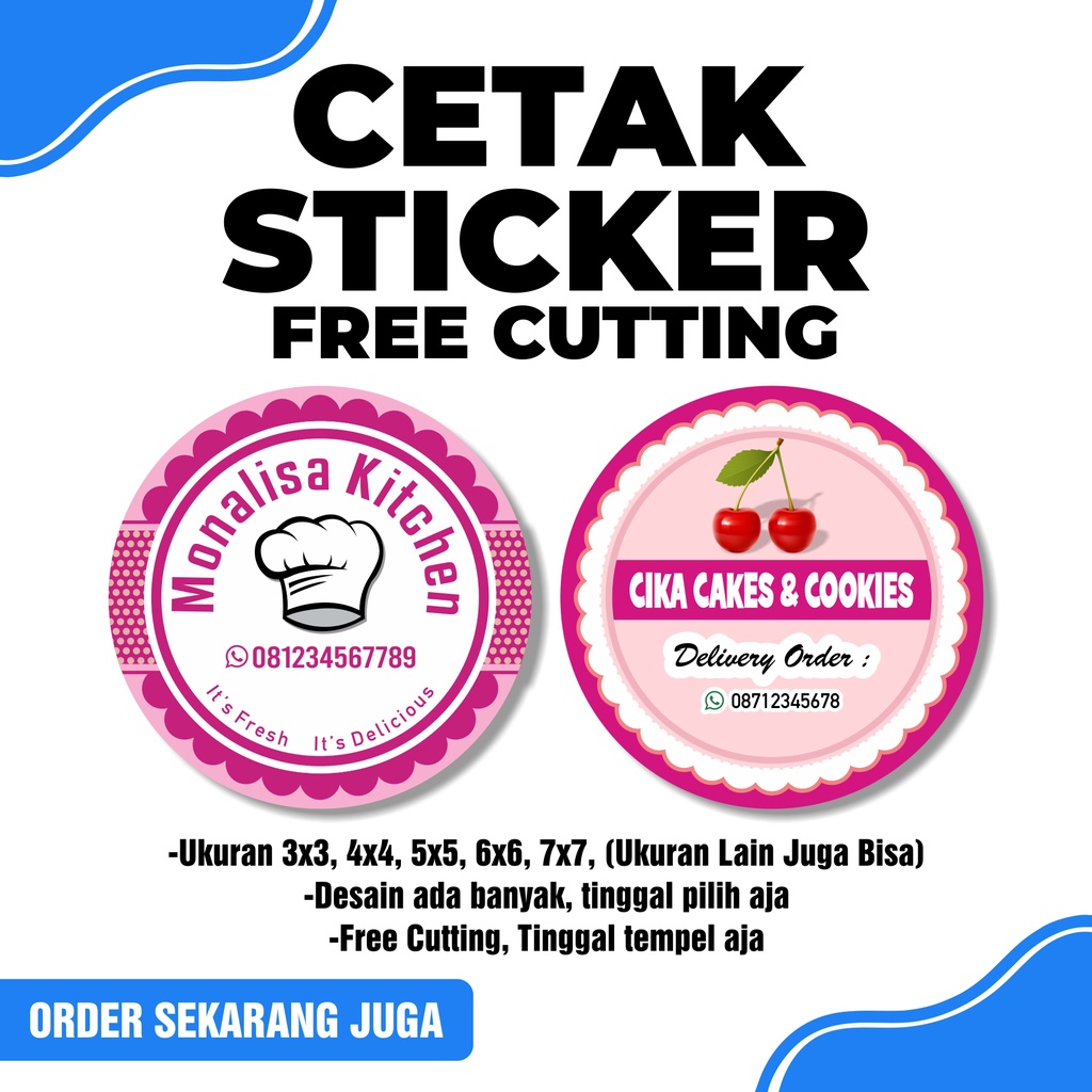

Sticker Label - Stiker Label Nama - Stiker Label Produk Free Cutting