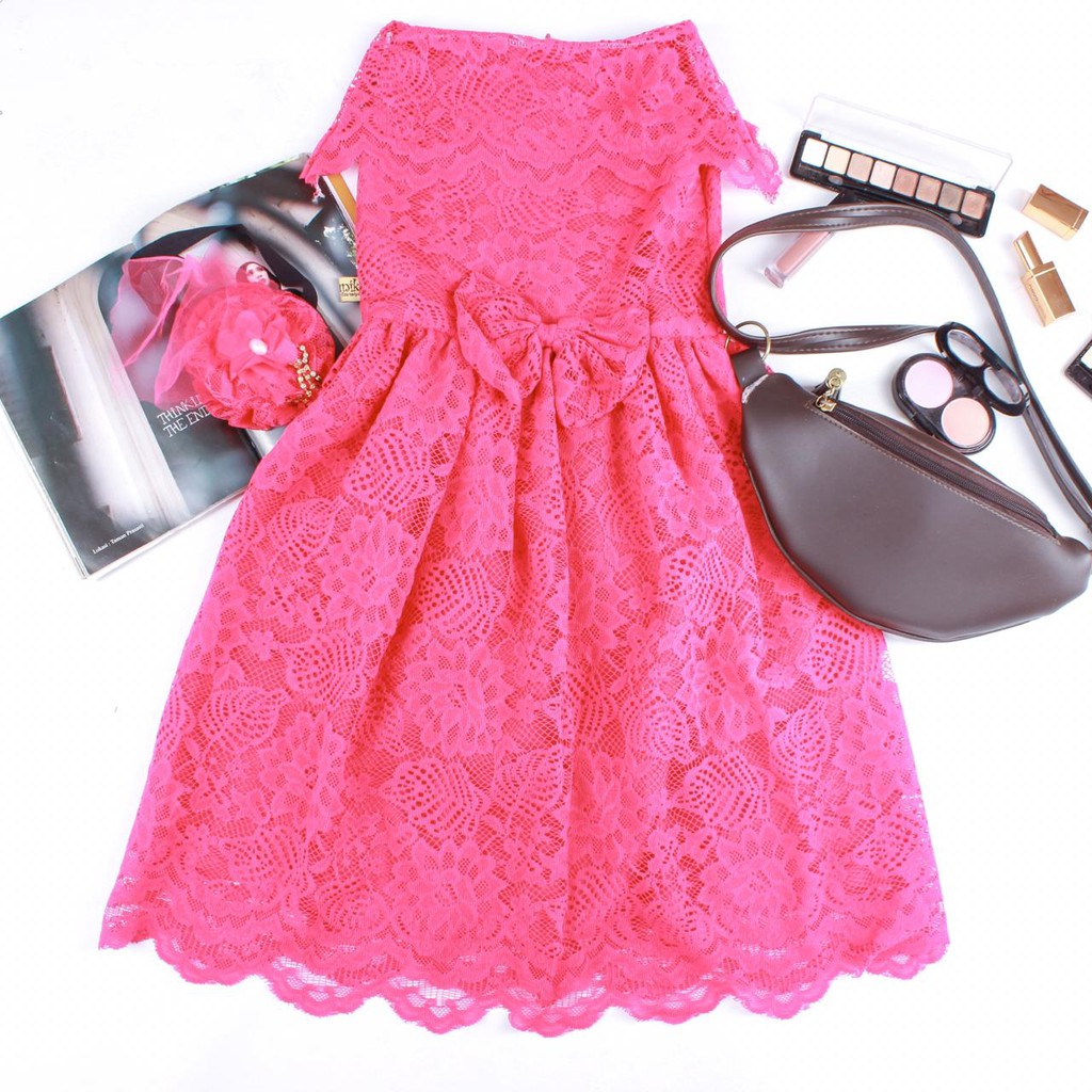 DRESS ANAK MODEL ARSY WARNA FANTA/DRESS BROKAT ANAK-ANAK /DRESS NEWBORN/ DRESS PHOTOSHOOT NEWBORN/BA