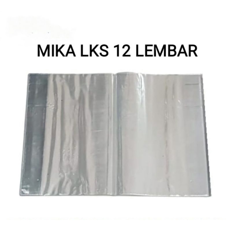 Sampul buku plastik mika LKS 12pcs