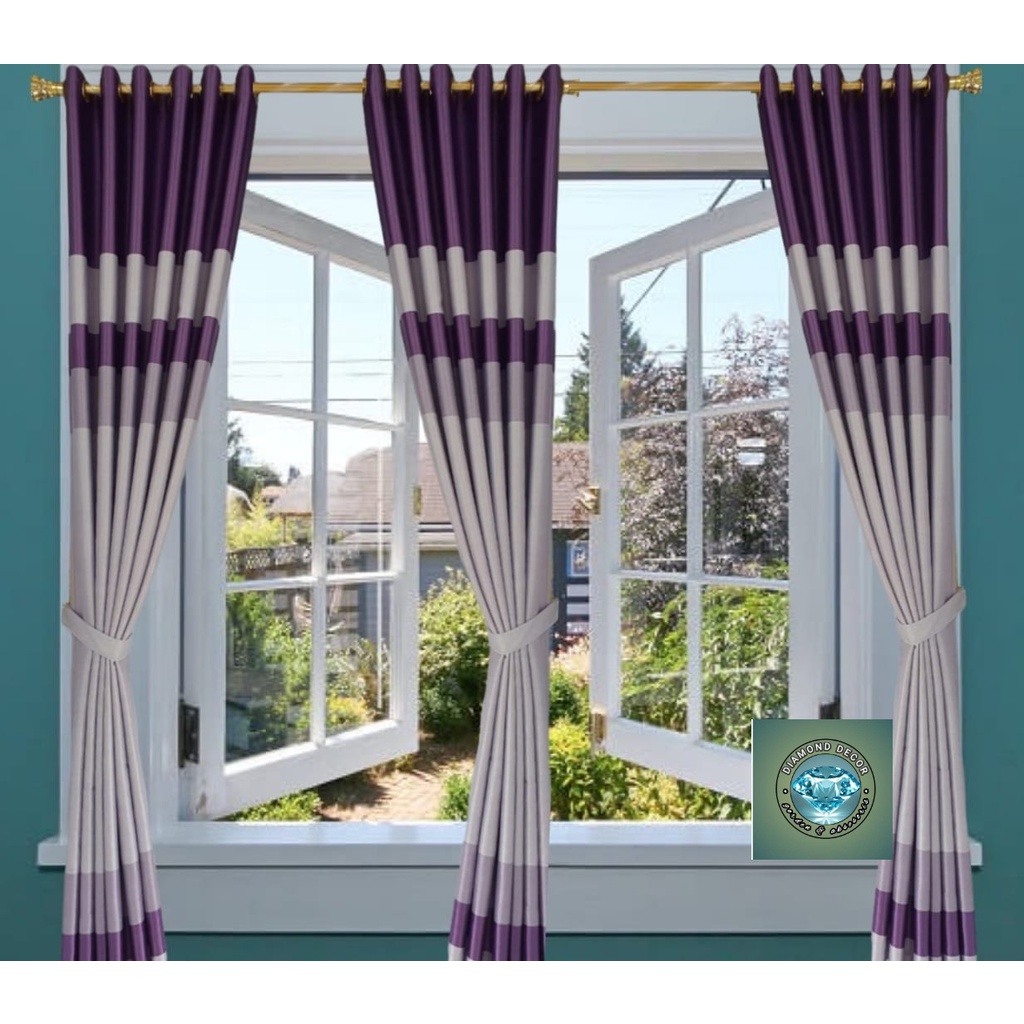 Tirai gorden blackout kobe jendela dan pintu diamond decor