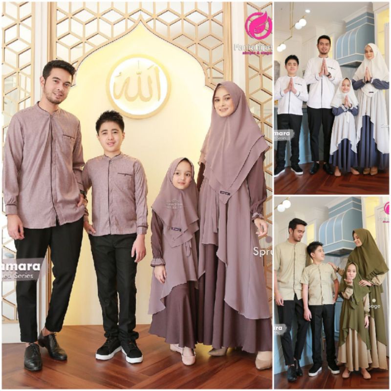 TSAMARA FAM SET BY FANIA HIJAB Sarimbit Fania 2022 Couple Set