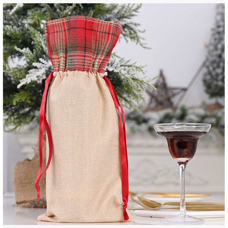 XBFL high quality sarung botol wine minuman natal bottle cover bag