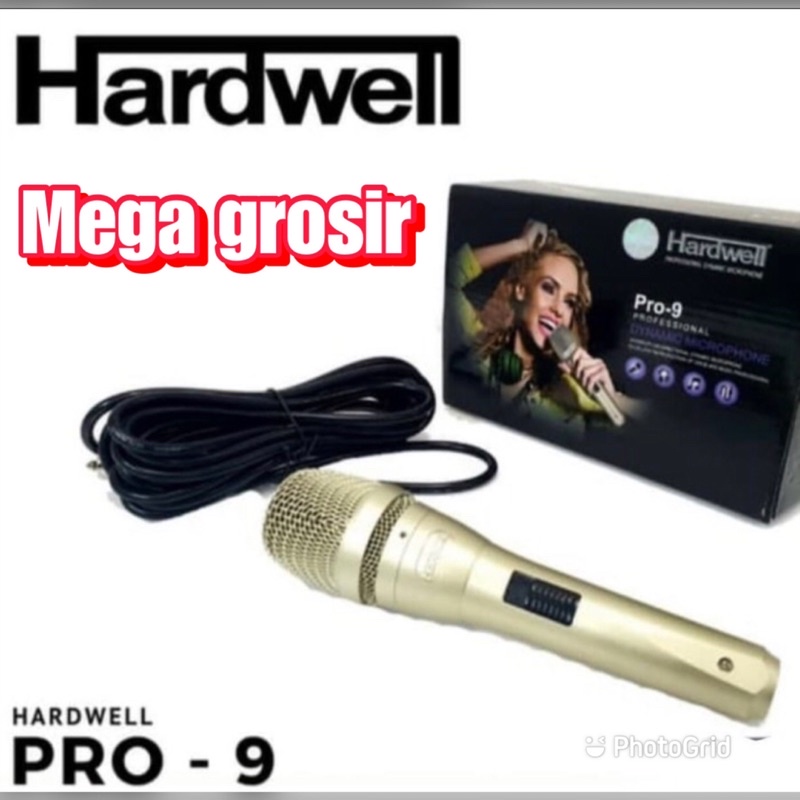 original produk mic hardwell pro 9 / microphone hardwell pro 9