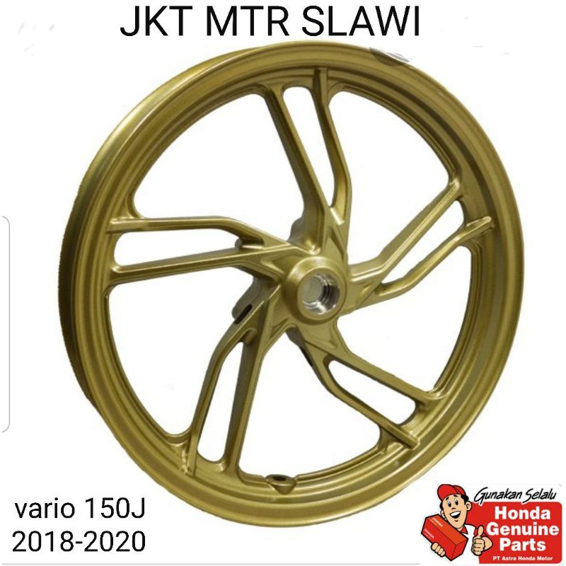 velg pelek vario 150 vario 150J depan 2018-2020 warna gold ori honda ahm asli honda