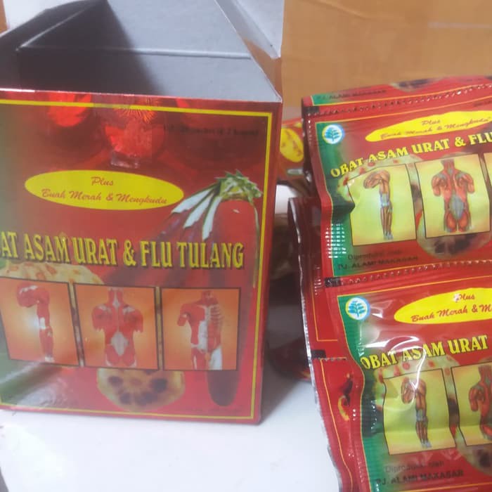 Kapsul Bm / Obat Asam Urat & Flu Tulang Plus Buah Merah & Mengkudu