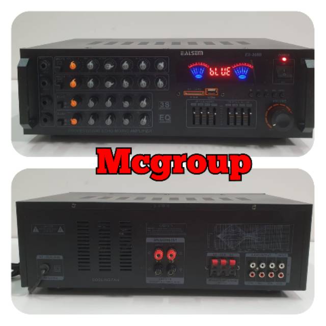 KARAOKE AMPLIFIER EALSEM ES 368 B USB BLUETOOTH