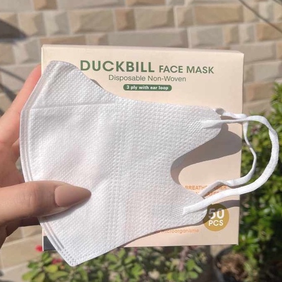 DUCKBILL Y&B CARE Y B CARE YnB Care Warna Abu Putih Hitam Gold Gray isi 50pcs / Masker Duckbill 3 Pl