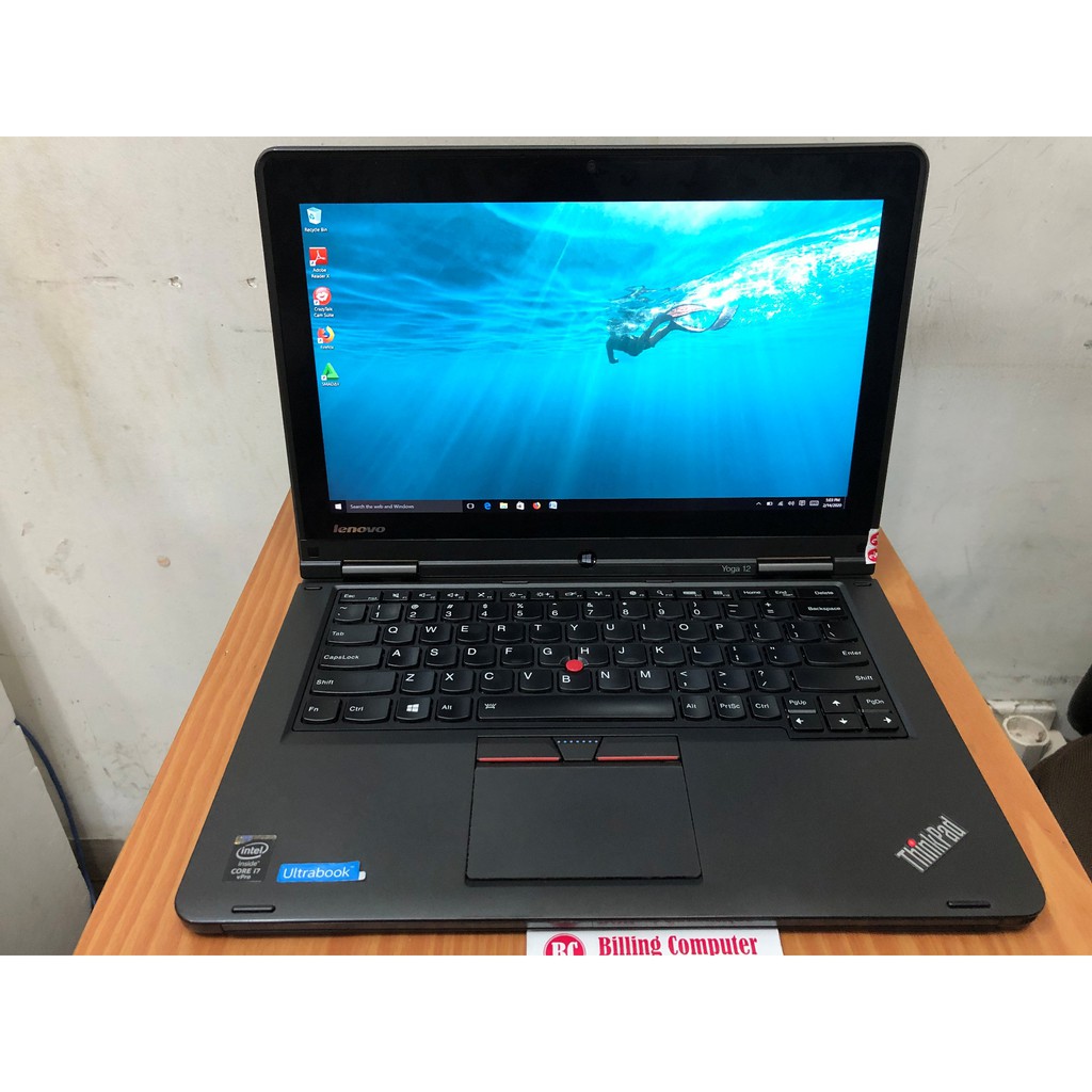 Laptop LENOVO ThinkPad YOGA 12 Core i5 GEN 4 SSD RAM INTEL Murah Siap Pakai