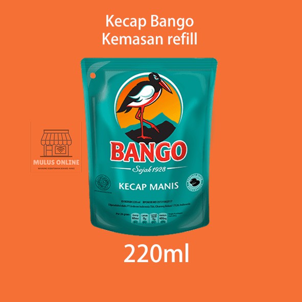 

Kecap Bango kemasan Tanggung Refill 220 ml Harga Grosir!