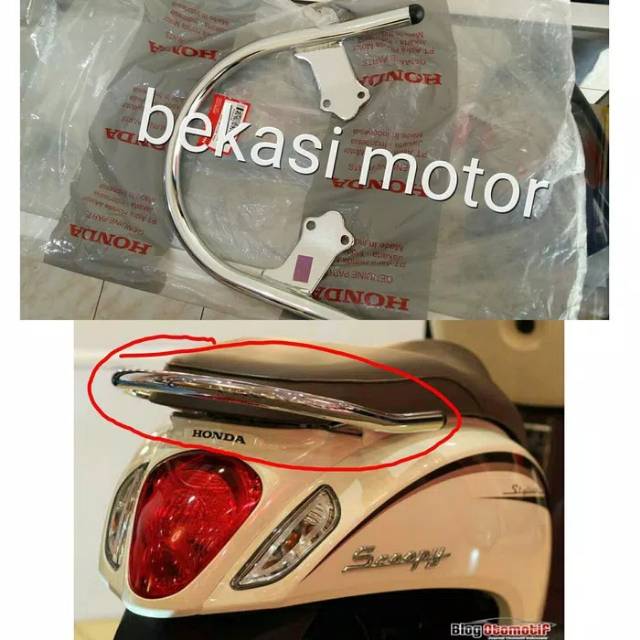 50400-K16-900 begel behel chrome honda scoopy F1 bisa scoopy karbu injeksi GENIO original