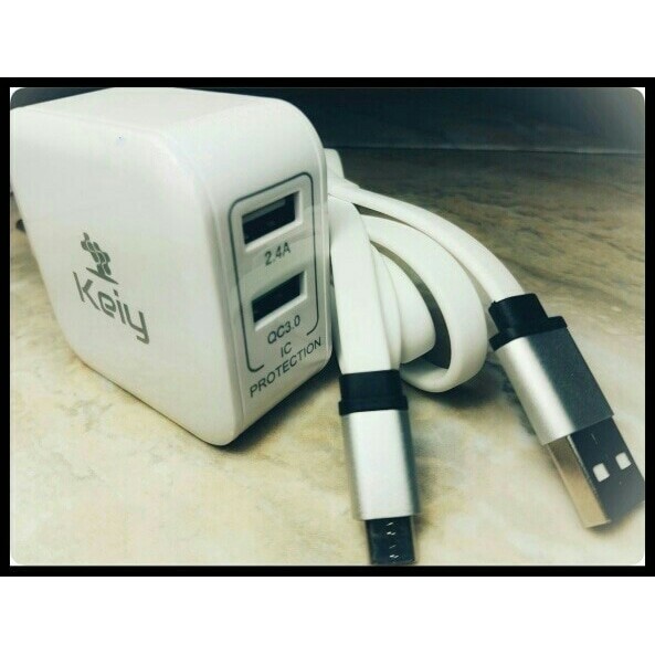 Travel Fast Charger Keiy 3A Original