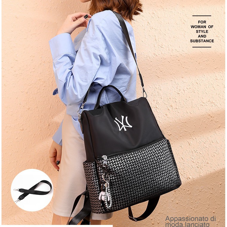 TAS RANSEL IMPORT WANITA TA350B5 LANDINA HITAM GENDONG BACKPACK KERJA PUNGGUNG KOREA SEKOLAH BATAM