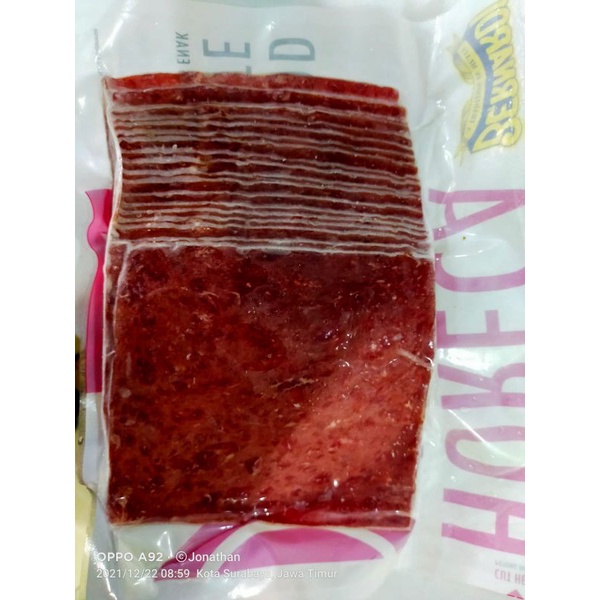 horecca daging ham sapi bentuk kotak