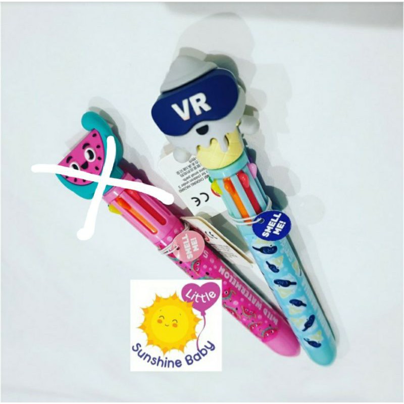 

Smiggle Rainbow Pen Scented Virtual Vanilla - Pulpen Smiggle Wangi Ori