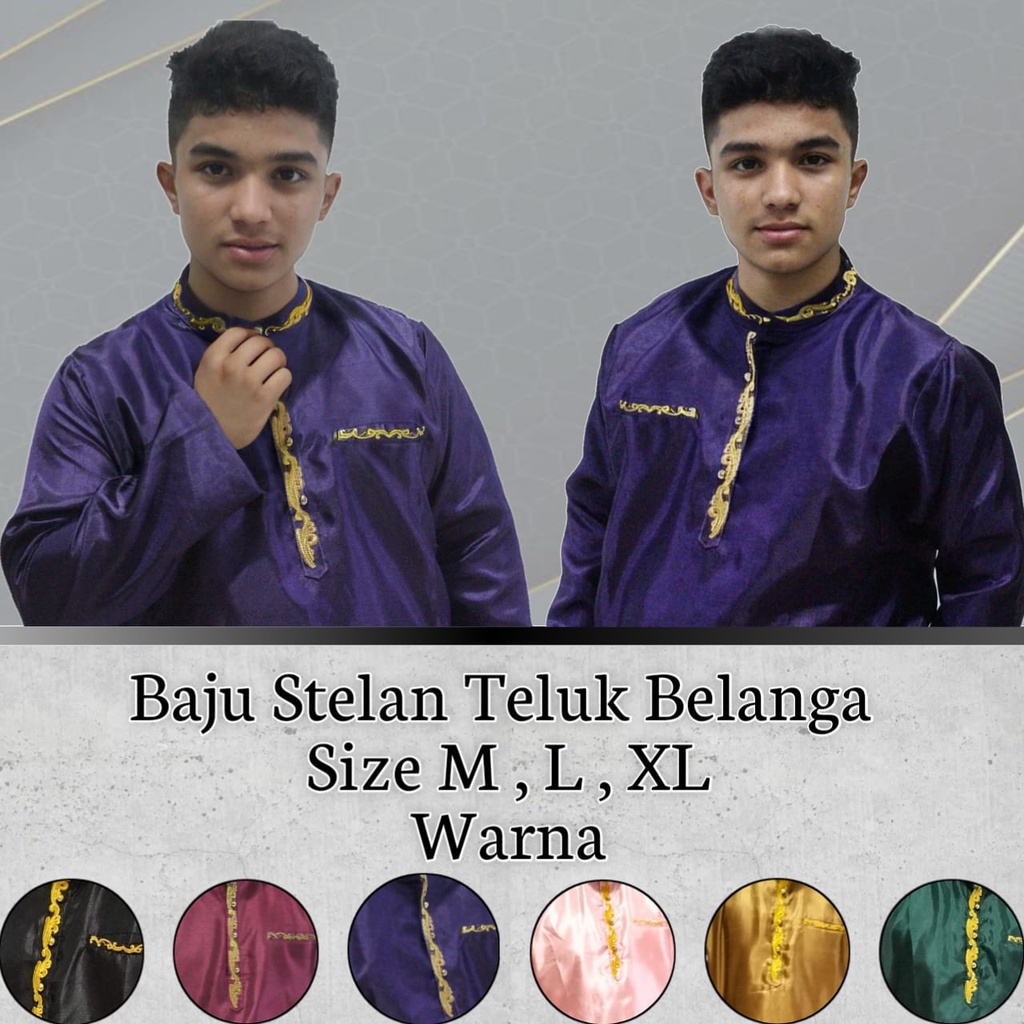 Stelan Baju Koko Teluk Belangan Terbaru/Best Seller